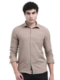 Beige Textured Shirt – STC Fashion