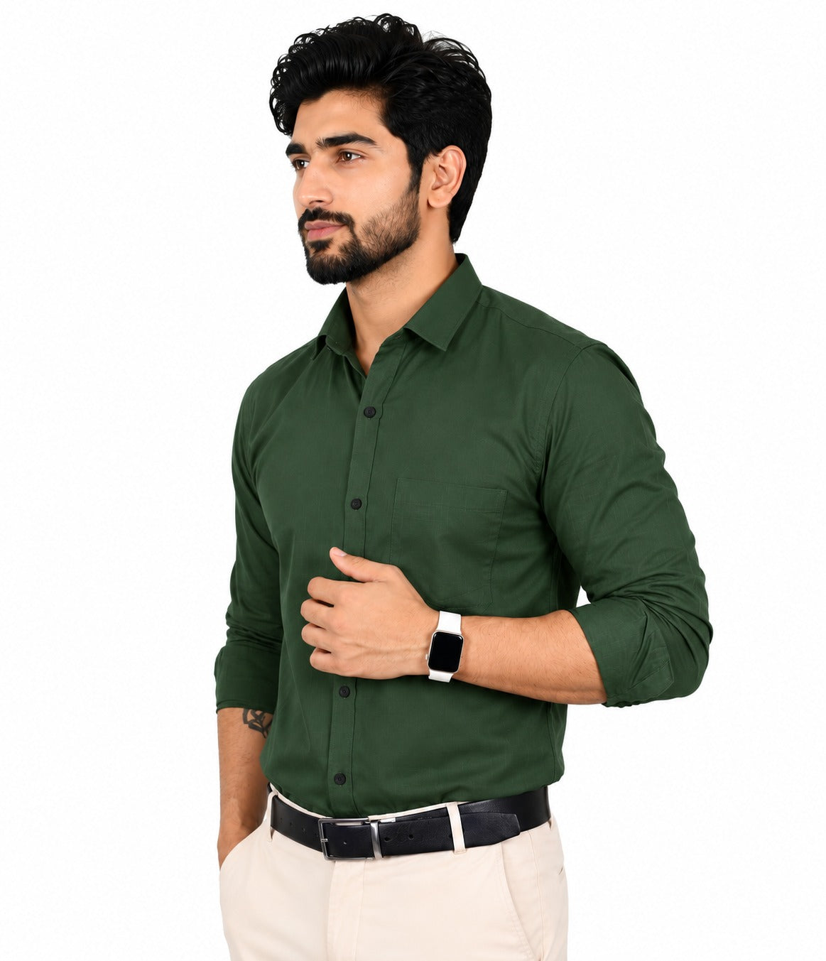 Green Formal Shirt – STC Fashion