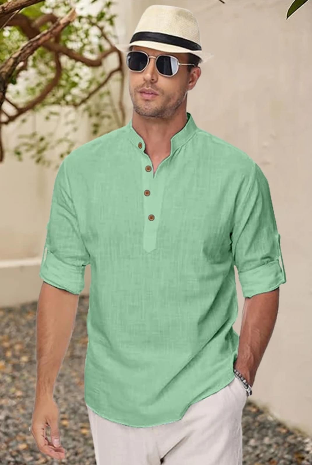 Mint Short Kurta – STC Fashion