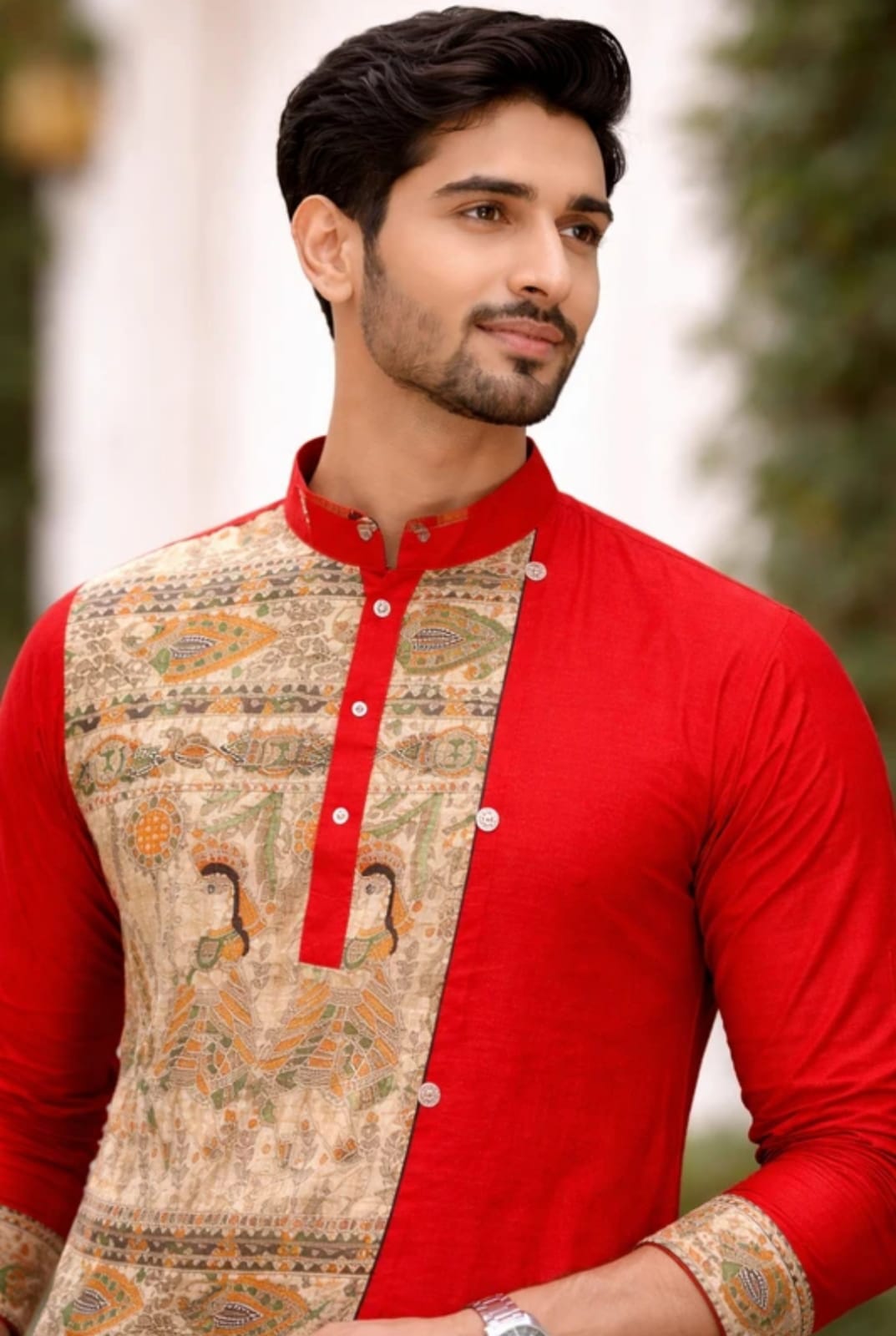 Red Print Kurta – STC Fashion